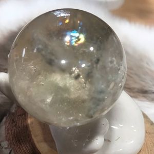 Clear quartz sphere